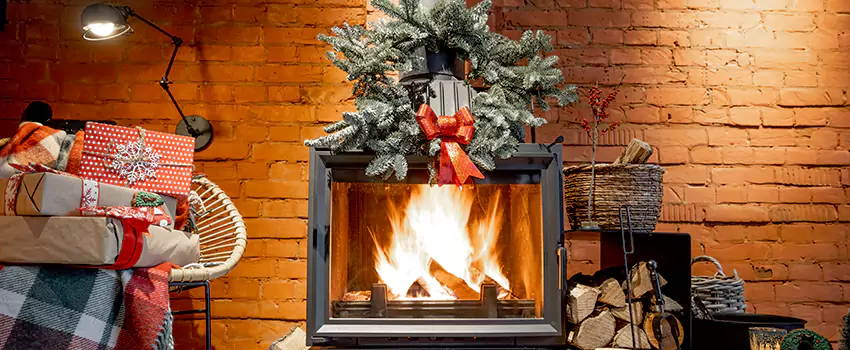 Travis Industries Linear Gas Fireplace Installation in Damascus, Maryland